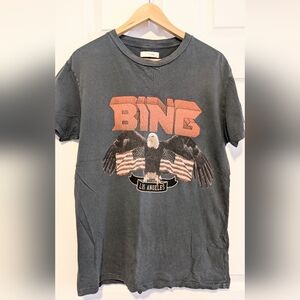 Anine Bing Vintage Eagle Graphic Oversized Tee